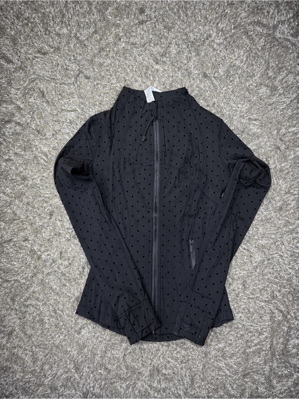 Lululemon Define Black Polka Dot Jacket
& Leggings Set - Picture 2 of 3